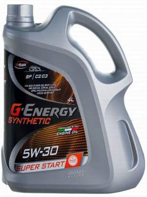 G-Energy Super Start 5W30 SP/C2/C3 4L (WV50501/50500, BMW LL-04, MB229.52/229.51/229.31, IVECO 18-1811SC1)