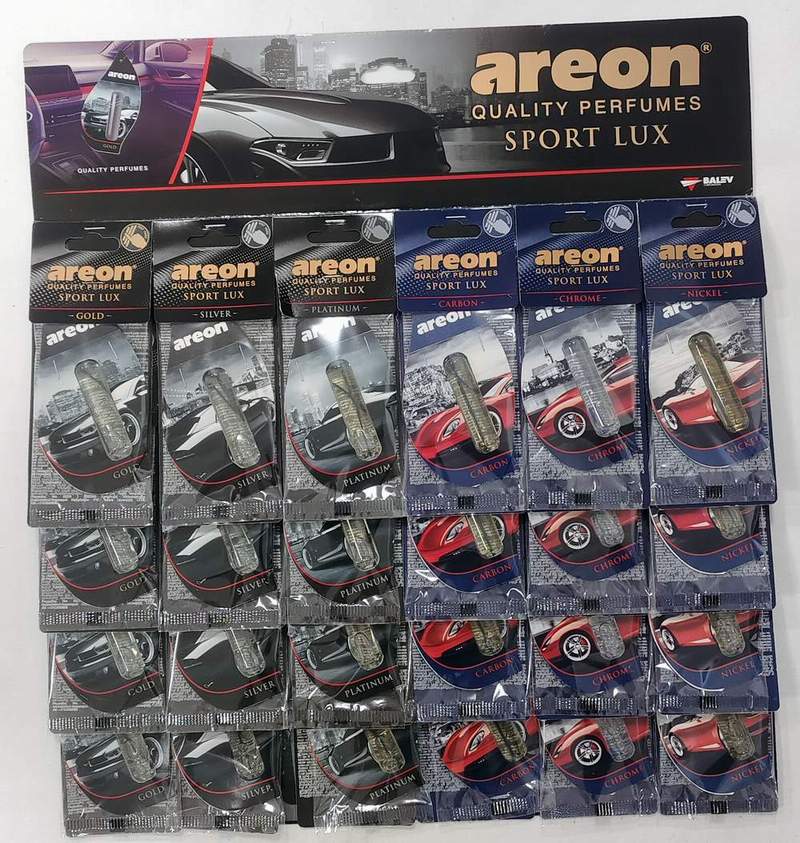 Ароматизатор AREON 5ml Mix SPORT LUXE капсула на листочке (ассорти с листа 24шт)