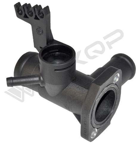 Патрубок-фланец пластик 4цил на 1 датчик c отводом и держ.проводов AD-VW