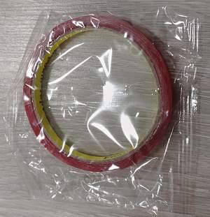 Скотч 2-х сторонний 3М красный 8мм х 5м