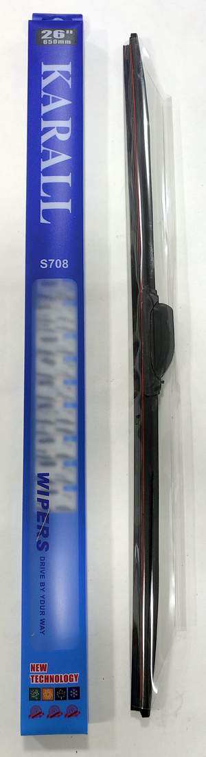 Щетка стеклоочистителя бескаркасная - дворник CARALL-S708 650mm/26