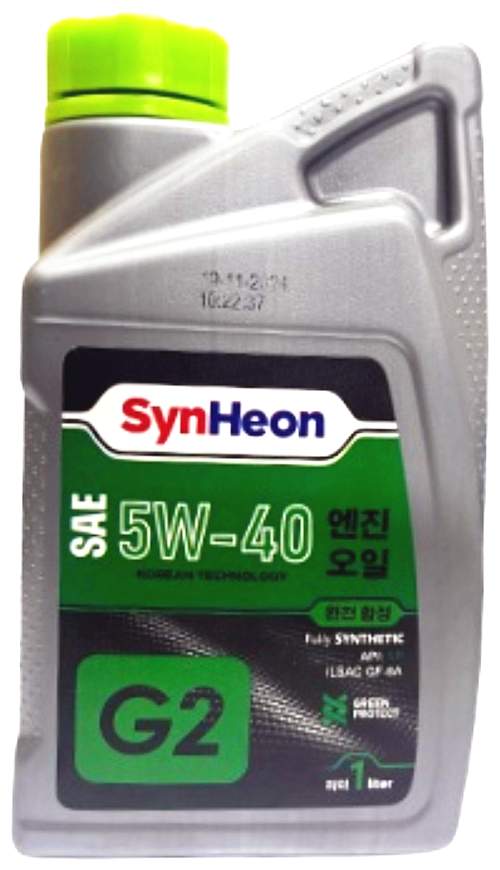 SynHeon G2 5W40 SP/GF-6A 1L (molygreen, зелёное)