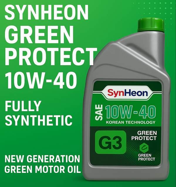 SynHeon G3 10W40 SP/GF-6A 1L (molygreen, зелёное)