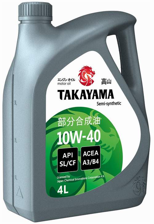 TAKAYAMA Safetec 10W40 SL/CF A3/B4 4L (пласт.кан.)