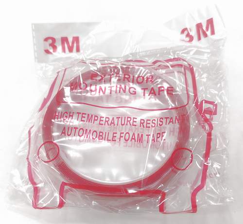 Скотч 2-х сторонний 3М красный 12мм х 5м