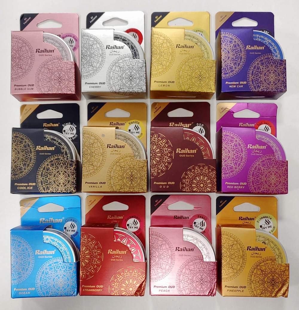 Ароматизатор RAIHAN OUD Series консерва (ассорти)