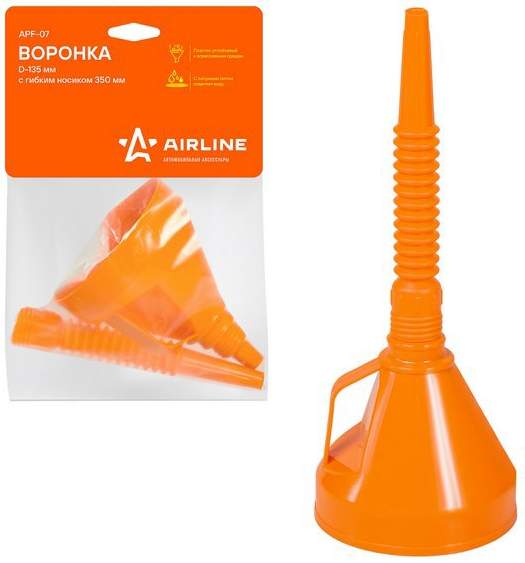 Воронка пластиковая, гибкий наконечник D=135мм, L=350мм, латунная сетка