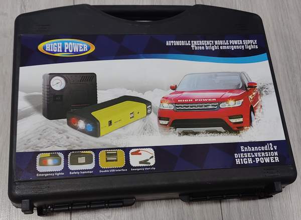 Powerbank Jump Starter + Compressor, TM15, 2in1, USB Output 5V-2A, Car Start 12V