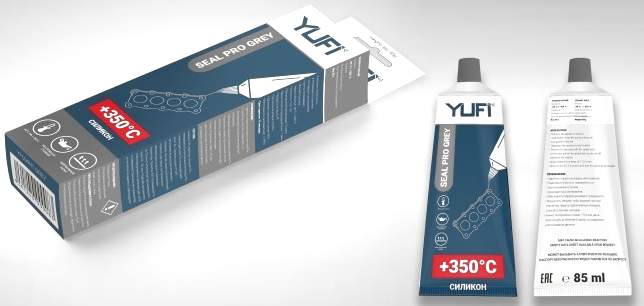 Герметик прокладок YUFI YF3028HT 85мл (черный)