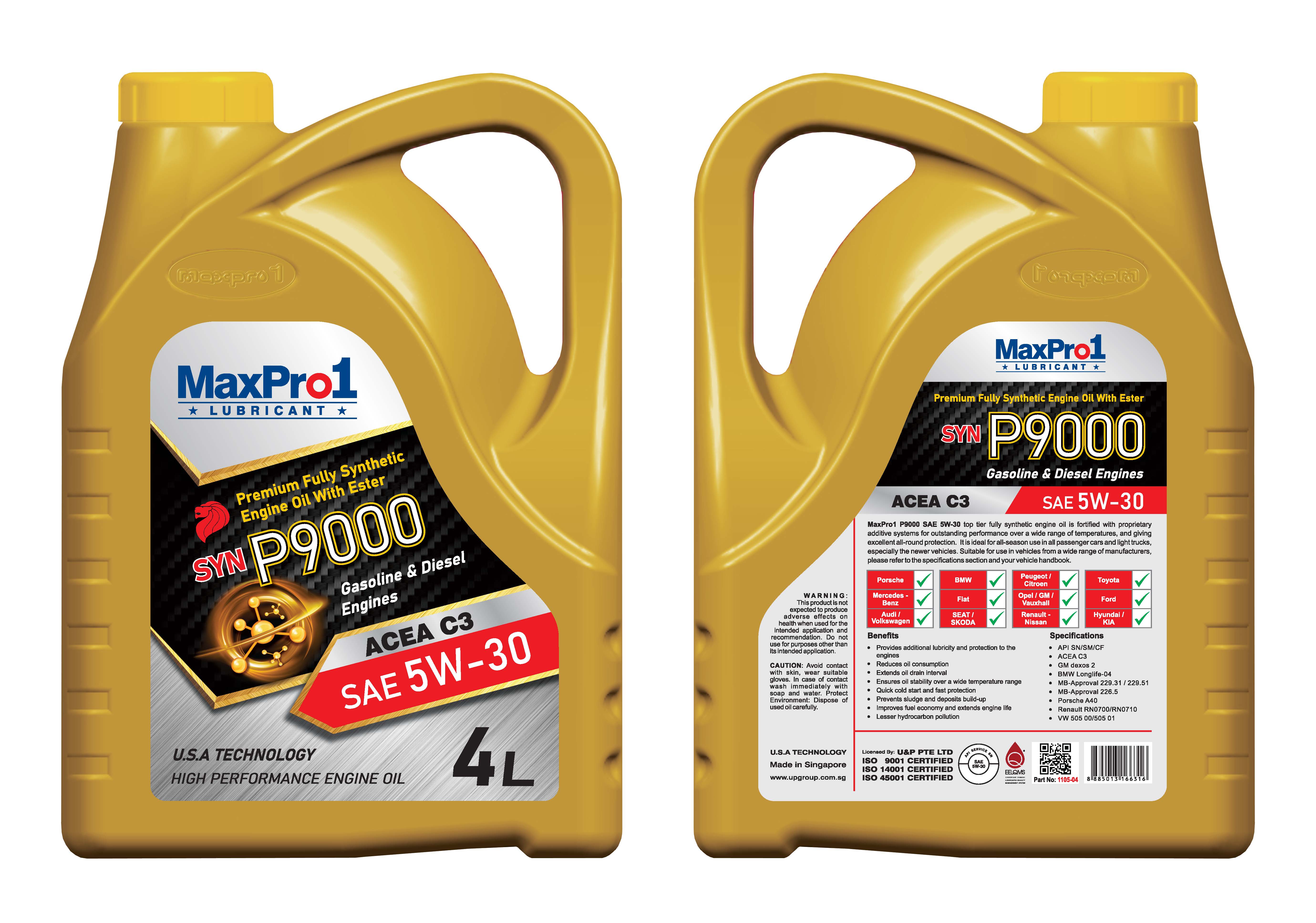 MaxPro1 Syn P9000 5W30 4L