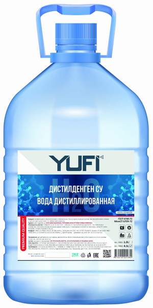 Вода дистилированная YUFI YF001 4.5L (для аккумулятора)
