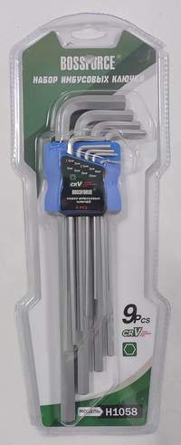 Набор шестигранников длинные BOSSFORCE 9pcs H1058