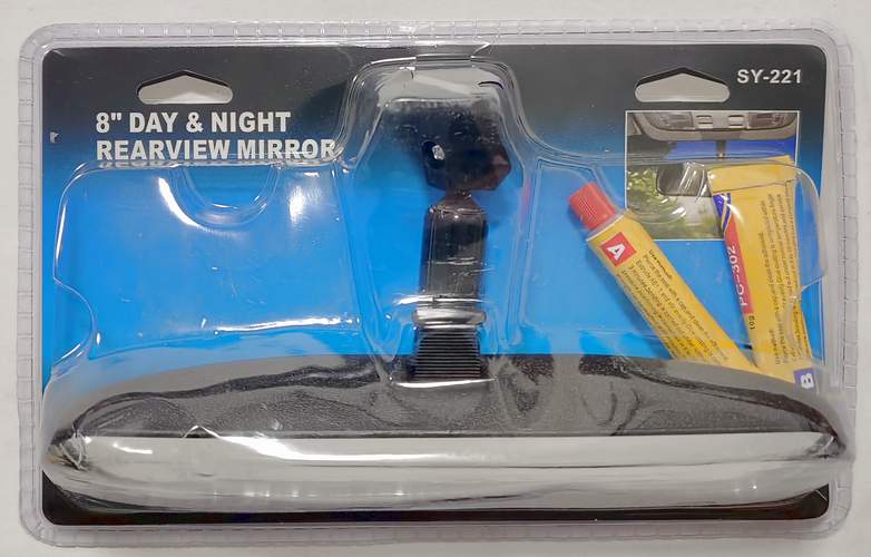 Зеркало заднего вида внутренее на лобовое стекло на клей 8`` SY-221