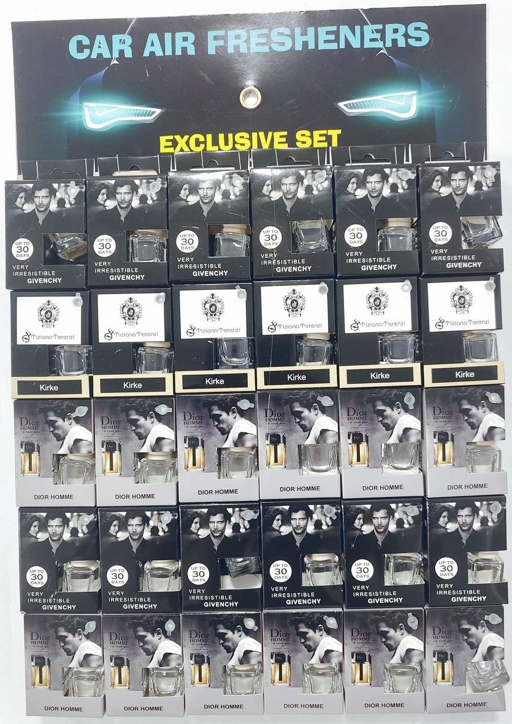 Ароматизатор ПАРФЮМ ПРИВАТ - KIRKE / DIOR HOMME / GIVENCHI флакончик (ассорти с листа 30шт)