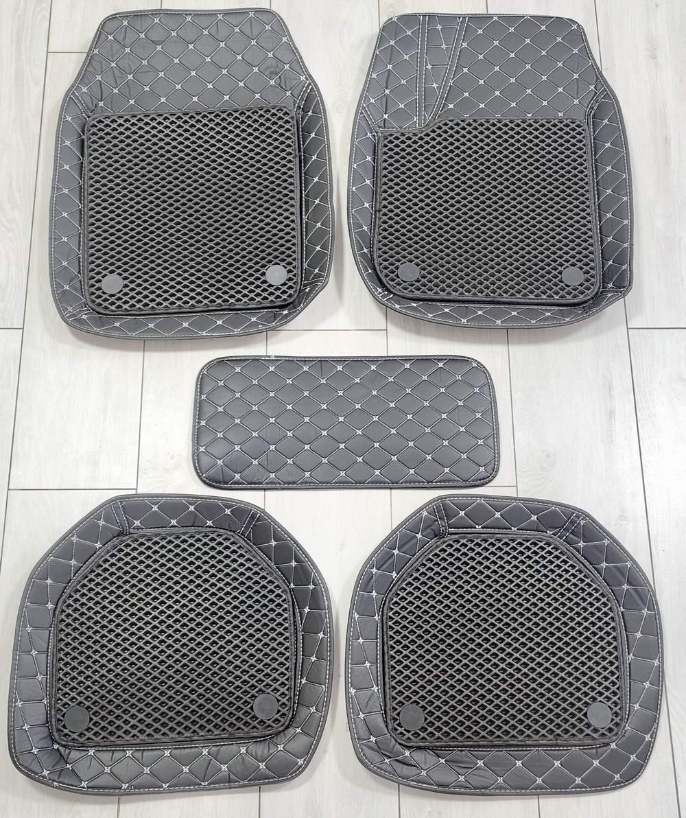 Полики с резиновой накладкой, прошитые серой нитью