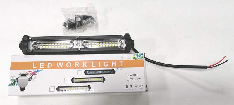 Дневные ходовые огни DRL/ДХО 2х10-LED 17x2.5см с креплением (пара, белые)