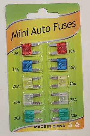 Предохранители вилочные маленькие mini Auto Fuses