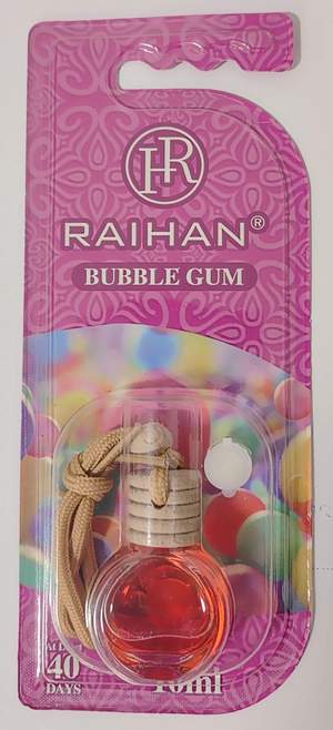 Ароматизатор RAIHAN флакончик RH-043 40days 10мл BUBBLE GUM (блистер штучно)