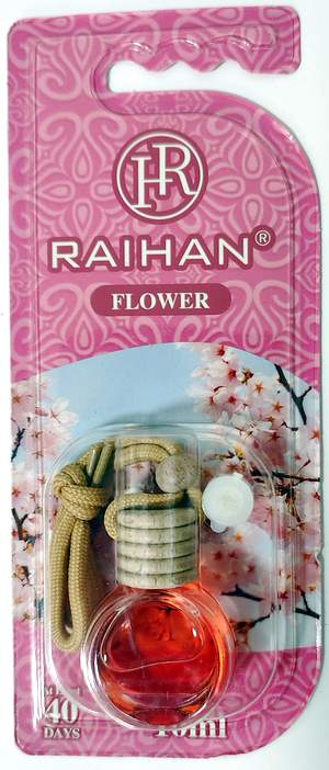 Ароматизатор RAIHAN флакончик RH-043 40days 10мл FLOWER (блистер штучно)