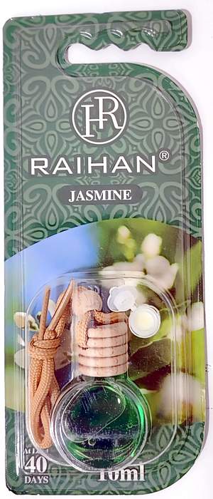 Ароматизатор RAIHAN флакончик RH-043 40days 10мл JASMINE (блистер штучно)