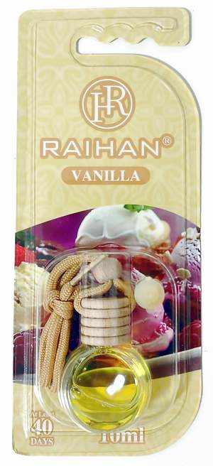 Ароматизатор RAIHAN флакончик RH-043 40days 10мл VANILLA (блистер штучно)