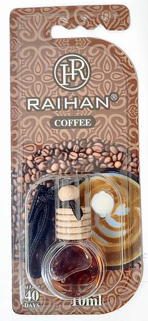 Ароматизатор RAIHAN флакончик RH-043 40days 10мл COFEE (блистер штучно)