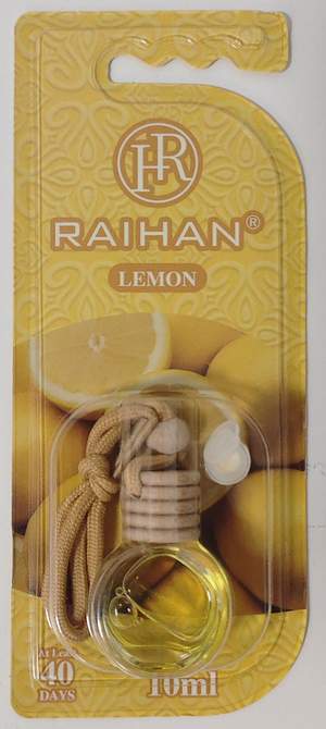 Ароматизатор RAIHAN флакончик RH-043 40days 10мл LEMON (блистер штучно)
