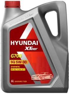 HYUNDAI XTeer G 700 5W30 6L (API SQ, API SP, ILSAC GF-6, ILSAC GF-7)