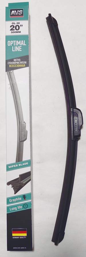Щетка стеклоочистителя бескаркасная - дворник AVS Optimal Line OL-20 (50см)