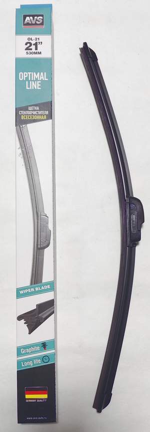 Щетка стеклоочистителя бескаркасная - дворник AVS Optimal Line OL-21 (53см)