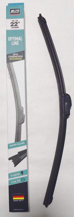 Щетка стеклоочистителя бескаркасная - дворник AVS Optimal Line OL-22 (55см)