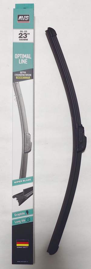 Щетка стеклоочистителя бескаркасная - дворник AVS Optimal Line OL-23 (58см)