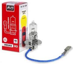 Лампа галогенная AVS Vegas H3 12V 55W +30%