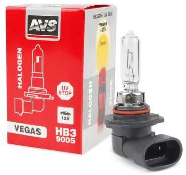Лампа галогенная AVS Vegas HB3/9005 12V 65W +30%