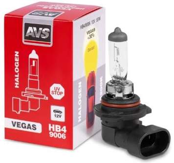 Лампа галогенная AVS Vegas HB4/9006 12V 51W +30%