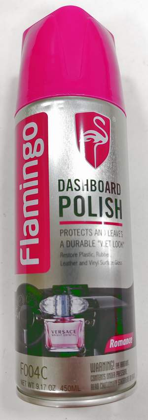Полироль панели FLAMINGO F004C Dashboard Polish 450мл - Romance (спрэй)