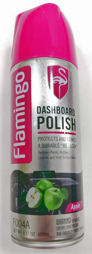 Полироль панели FLAMINGO F004A Dashboard Polish 450мл - Apple (спрэй)