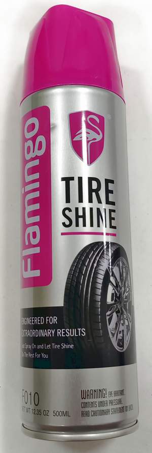 Чернитель шин FLAMINGO F010 Tire Shine 500мл (спрэй)