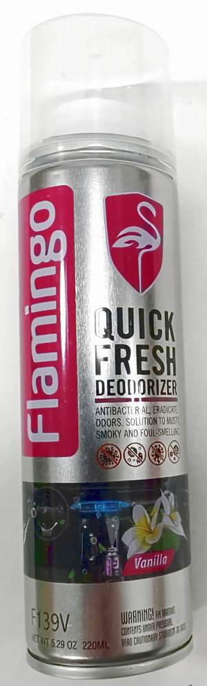 Сухой туман FLAMINGO F139V Quick Fresh Deodorizer 220мл - Vanilla