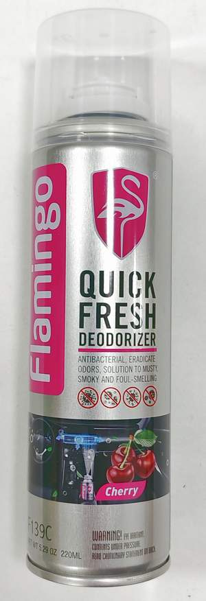 Сухой туман FLAMINGO F139C Quick Fresh Deodorizer 220мл - Cherry