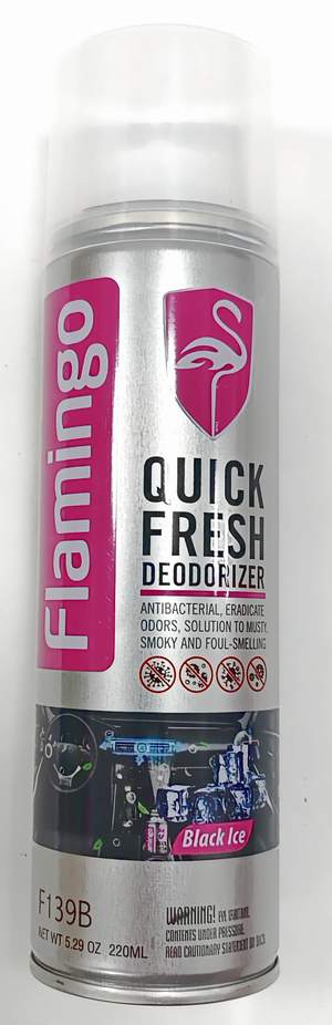 Сухой туман FLAMINGO F139B Quick Fresh Deodorizer 220мл - Black Ice