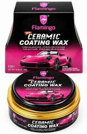 Полироль кузова FLAMINGO Ceramic Coating Wax F091 300гр (керамический воск паста с нано-керамической формулой)
