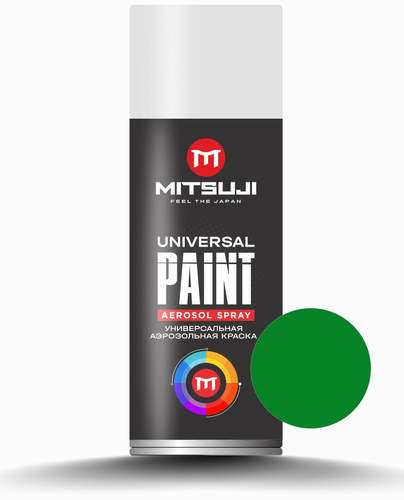 Краска-аэрозоль MITSUJI Spray Paint 450 ml Light Green 37 (светло-зелёный)
