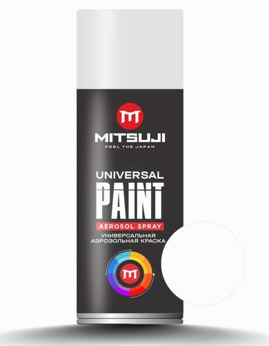 Краска-аэрозоль MITSUJI Spray Paint 450 ml White 40 (белая глянец)