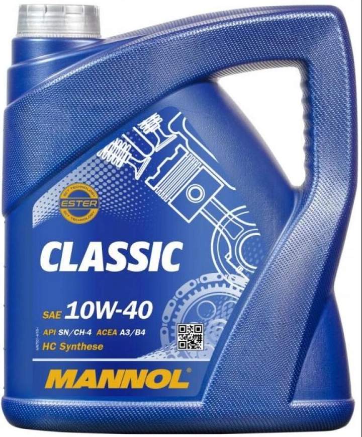 MANNOL 7501 Classic 10W40 SN/CF A3/B3 5L