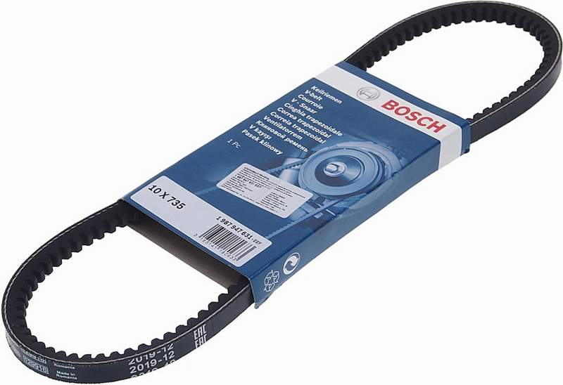 10x735 (=10x732) Ремень генератора, ГУР Audi 80 1.6D/TD 86-91,VW Golf 1.6/1.8 83-91