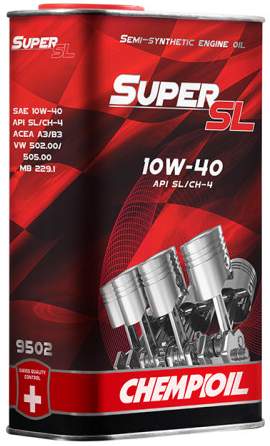 CHEMPIOIL Super SL 10W40 SL/CH-4 4L (металл.кан.)