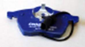 Колодки передние AD C4/A6 91-98, A4 1.8-3.0 95-04, VW PAS B4 1.8-2.8 96-00, Golf-4 1.6-2.8 97-05, Skoda Superb 1.8-2.0 02- (c датчиком)