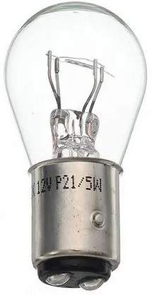 Лампа 2-конт. 12V 21/5W белая (61215, P21/5W, P25, S25, BA15D)