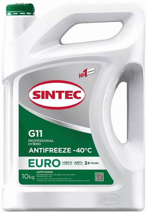 Антифриз зеленый 10кг (SINTEC-40 G11)